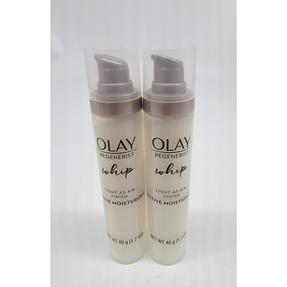 NEW Lot of 2 Olay Regenerist Whip Active Moisturizer 1.7 oz Light As‎ Air Finish